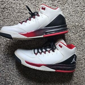 Mens Red and Black Jordan's size 13